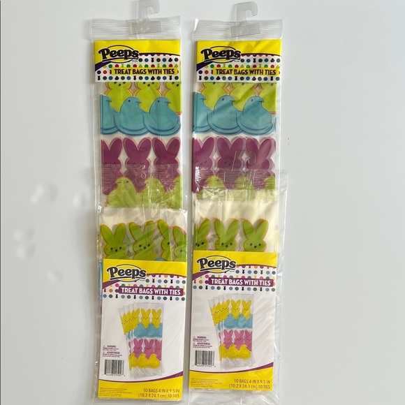 Peeps Treat Bags with Ties - Multicolor 40 Pack Bundle - Picture 2 of 6